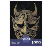 Rompecabezas para Adultos 1000 Piezas Detailed Oni Mask Illustration Rompecabezas para Adultos Juegos Relajantes Regalos para Mujeres Juegos Desafiantes Regalos 70x50cm/1000pcs