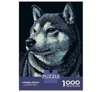 Rompecabezas para Adultos 1000 Piezas Detailed Shiba Inu Portrait Rompecabezas para Adultos Juegos Relajantes Regalos para Mujeres Juegos Desafiantes Regalos 52x38cm/1000pcs