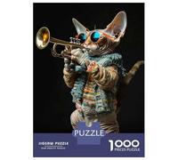 Rompecabezas para Adultos, 1000 Piezas Devon Rex Trumpet Rompecabezas para Adolescentes, Juguete, Decoración De Pared, Regalos para Amigos Y Familiares 52x38cm/1000pcs
