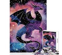 Rompecabezas para Adultos 1000 Piezas diseño Abstracto de dragón Legendario para decoración del hogar Juguetes Ideas de Regalo Juego de ingenio para fomentar el Amor en Pareja tamaño 38x52cm
