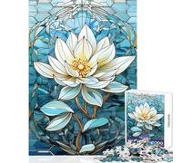 Rompecabezas para Adultos 1000 Piezas diseño Abstracto de Loto Kintsugi Juguete para decoración de Pared Regalo Divertido Juego Educativo Adecuado para decoración de Escritorio tamaño 38x26cm