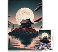 Rompecabezas para Adultos, 1000 Piezas, diseño de casa Japonesa, Juguete, Juego Intelectual, decoración artística para el hogar, Regalo de cumpleaños, tamaño 38x26cm