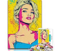 Rompecabezas para Adultos, 1000 Piezas, diseño de Chica Adolescente, Ideal para aliviar el estrés, Ideal para Decorar tu Escritorio (tamaño 75x50cm)