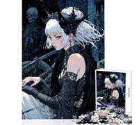 Rompecabezas para Adultos 1000 Piezas diseño de Chica de Anime Juguetes de Bricolaje misteriosos Regalos de cumpleaños Juego Familiar Adecuado para decoración de Escritorio tamaño 50x75cm