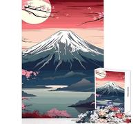 Rompecabezas para Adultos 1000 Piezas diseño de Flor de Cerezo Juguete Educativo japonés Juegos educativos Entrena tu Cerebro y Tus Manos tamaño 38x52cm