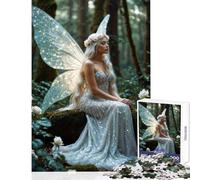 Rompecabezas para Adultos 1000 Piezas diseño de la Reina Hada Blanca Juguetes de decoración para el hogar Regalos de Amigo Secreto Juego de ingenio Cada Pieza es única - Tamaño 38x26cm