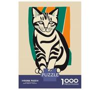Rompecabezas para Adultos 1000 Piezas Dolce Vita Funny Cat Rompecabezas para Adultos Juego Familiar Análisis Y Lógica Actividades Divertidas En Casa, 52x38cm/1000pcs