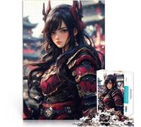 Rompecabezas para Adultos 1000 Piezas Doncella guerrera samurái del Anime Desafiante Difícil Colección de Artistas, Bellas Artes 38x26cm