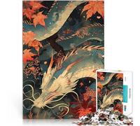 Rompecabezas para Adultos 1000 Piezas Dragón 08 Juguetes adictivos Que desafían la Inteligencia Cerebral Regalo de cumpleaños 38x26cm