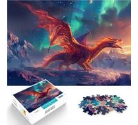 Rompecabezas para Adultos 1000 Piezas Dragón cósmico de Invierno Juegos Divertidos para la Familia Gran Regalo para Juegos 52x38cm