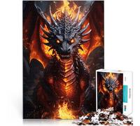 Rompecabezas para Adultos 1000 Piezas Dragón de Fuego épico Matar el Tiempo en Vacaciones en casa Regalos de Amigo Secreto 38x26cm