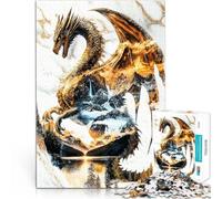 Rompecabezas para Adultos 1000 Piezas Dragón del Amanecer Eterno Desafío difícil para aliviar el estrés Regalos de Amigo Secreto 75x50cm