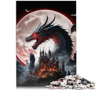 Rompecabezas para adultos 1000 piezas dragón juguetes de entretenimiento familiar 10.27 pulgadas x 14.96" Buen regalo para un adolescente de 14 años y más