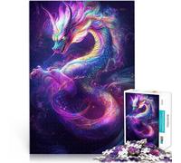 Rompecabezas para Adultos 1000 Piezas Dragón Wyvern del Sol Aurora Desafío difícil para aliviar el estrés Buen Regalo 38x26cm