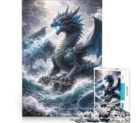 Rompecabezas para Adultos, 1000 Piezas, Dragones y Criaturas mitológicas, Juguetes antiestrés, para relajar la Mente, Ideales para cumpleaños y Navidad 38x26cm
