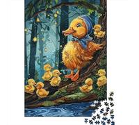 Rompecabezas para Adultos 1000 Piezas Duck Family in Forest Rompecabezas para Adultos Juguetes DIY Análisis Y Lógica Diversión En Casa Actividades, 52x38cm/1000pcs