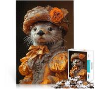 Rompecabezas para Adultos 1000 Piezas Duquesa de la Nutria Marina Juego desafiante y Juego Familiar Gran Regalo para Juegos 38x26cm