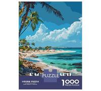 Rompecabezas para Adultos 1000 Piezas Eagle Beach, Aruba, Tropical Paradise Rompecabezas para Adultos Juegos Divertidos Decoración del Hogar Actividades Divertidas En Casa 52x38cm/1000pcs