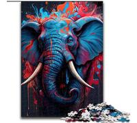 Rompecabezas para Adultos, 1000 Piezas. El Elegante Elefante. Tamaño: 50x75cm. Ideal para diversión Familiar, Juegos de Fiesta y Regalos de cumpleaños.