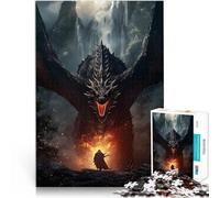 Rompecabezas para Adultos 1000 Piezas El Legado de los Dragonborns Juguete de desafío de Juego Educativo Mejorar el Amor Entre Parejas 52x38cm