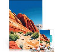 Rompecabezas para Adultos 1000 Piezas El Mejor Arte de Red Rock Canyon, Nevada Juegos educativos Juego de desafío único 38x26cm