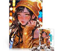 Rompecabezas para Adultos 1000 Piezas El Resplandor Dorado de los sueños invernales Juego práctico Regalos de cumpleaños 75x50cm