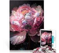Rompecabezas para Adultos 1000 Piezas Elegancia de peonía Divina Juguete Educativo para aliviar el estrés Ideas de Regalos 52x38cm
