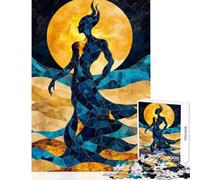 Rompecabezas para Adultos 1000 Piezas Elemental Djinn Desert Aura Art Juego Imposible para la diversión Familiar Juguetes de decoración para el hogar con Piezas de Formas aleatorias Que encajan