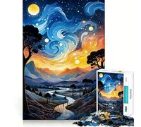 Rompecabezas para Adultos,1000 Piezas,Encanto Celestial,Ajuste, Arte,Juego de Habilidad Mental,Tiempo de Descanso,Juego de Cumpleaños,Arte,Juego (50x75cm)