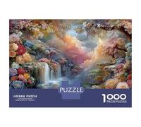 Rompecabezas para Adultos 1000 Piezas Enchanted Garden Waterfall Scene Rompecabezas para Adultos Juguetes DIY Análisis Y Lógica Diversión En Casa Actividades, 70x50cm/1000pcs