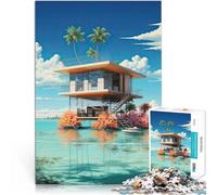 Rompecabezas para Adultos 1000 Piezas Escapadas Tropicales Competición de Velocidad de Manos Trato como Regalo para Toda la Familia 38x26cm
