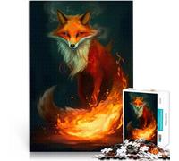 Rompecabezas para Adultos 1000 Piezas Espíritu del Zorro Juguetes de Juego para Regalo Familiar Trato como Regalo para Toda la Familia 38x26cm