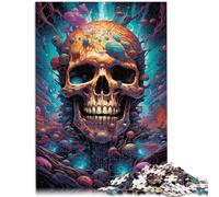 Rompecabezas para adultos 1000 piezas Esqueleto extraño El Puzzle 26x38cm Juego Estimulante y Juego Familiar para Adolescentes de 14 Años y Más