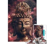 Rompecabezas para Adultos 1000 Piezas Estatua de Buda Cósmico Rompecabezas para Adultos Juguetes DIY Desafío difícil Oferta como Regalo para Toda la Familia (Tamaño 50x75cm)