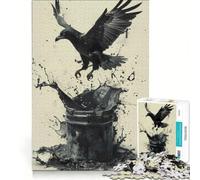 Rompecabezas para Adultos, 1000 Piezas, Estilo Eagle Ink, Juego Familiar, decoración del hogar, con Piezas de Formas aleatorias Que encajan Perfectamente 38x52cm