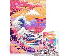 Rompecabezas para Adultos 1000 Piezas Estilo japonés 4 Juguetes adictivos Que desafían la Inteligencia Cerebral Mejorar la Memoria 38x26cm