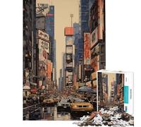 Rompecabezas para Adultos 1000 Piezas Estilo Nueva York y japonés Juguetes educativos Juegos educativos Regalos de Amigo Invisible para Mujeres (tamaño 38x52cm)