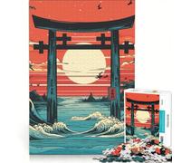 Rompecabezas para Adultos, 1000 Piezas, Estilo Torigate japonés, Juego Familiar, decoración del hogar, con Piezas de Formas aleatorias Que encajan Perfectamente 50x75cm