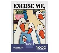 Rompecabezas para Adultos 1000 Piezas Excuse Me, Are You Pooping Rompecabezas Juegos para Relajarse Vacaciones En Casa Matar El Tiempo Actividades Divertidas En Casa 70x50cm/1000pcs