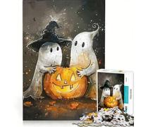 Rompecabezas para Adultos, 1000 Piezas, Fantasmas, Calabazas, Halloween, Juego práctico, para divertirse en Familia, para Fortalecer el Amor Entre Parejas 50x75cm