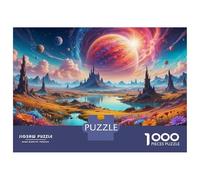Rompecabezas para Adultos 1000 Piezas Fantasy Alien Landscape -1 Rompecabezas Juegos Relajantes Corte De Precisión Cumpleaños Y Navidad 70x50cm/1000pcs