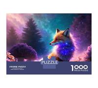 Rompecabezas para Adultos 1000 Piezas Fantasy Fox in Enchanted Forest Rompecabezas para Adultos Juegos Relajantes Regalos para Mujeres Juegos Desafiantes Regalos 70x50cm/1000pcs
