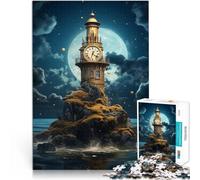 Rompecabezas para Adultos 1000 Piezas Faro de fantasía Juguetes educativos de Aprendizaje Juegos Familiares Apto para Parejas 52x38cm