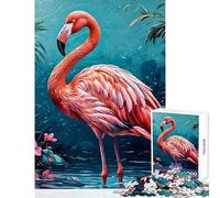 Rompecabezas para Adultos 1000 Piezas Flamenco Pintura al óleo Arte decoración del hogar Juguetes Regalos de cumpleaños Juego de ingenio Entrena tu Cerebro y Tus Manos tamaño 38x52cm