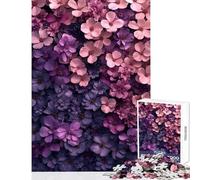 Rompecabezas para Adultos 1000 Piezas Flores violetas Decoración del hogar Juguetes Regalos de cumpleaños Juegos educativos Entrena tu Cerebro y Tus Manos tamaño 38x26cm