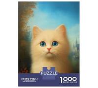 Rompecabezas para Adultos 1000 Piezas Fluffy Kitten Rompecabezas para Adolescentes Juegos Relajantes Una Obra De Arte Cumpleaños Y Navidad 70x50cm/1000pcs