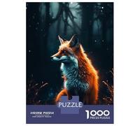 Rompecabezas para Adultos 1000 Piezas Fox Glowing Rompecabezas para Adolescentes Juegos Relajantes Análisis Y Lógica Cumpleaños Y Navidad 52x38cm/1000pcs