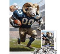 Rompecabezas para Adultos 1000 Piezas fútbol Americano decoración de Pared Regalo de Amigo Secreto Juegos relajantes colección de Artistas Bellas Artes tamaño 38x26cm