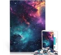 Rompecabezas para Adultos 1000 Piezas Galaxia Espacial Colorida Competición de Velocidad de Manos Mejorar el Amor Entre Parejas 52x38cm