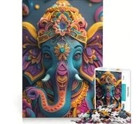 Rompecabezas para Adultos, 1000 Piezas, Ganesha, Dios del Arte, Juguete Educativo, para Pasar el Tiempo en casa, cumpleaños 38x26cm